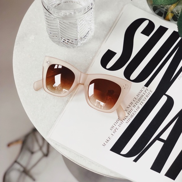 🆕Remy Nude Matte Lucite Oversized Sunglasses - Picture 5 of 8